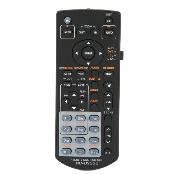RCDV330 Fjernbetjening TV-fjernbetjening til Kenwood DDX516 DDX616 DNX5160