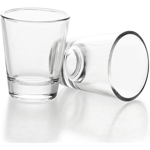 6 stk. glasbægre, shotglasbægre (akryl), 35 ml glas shotglas