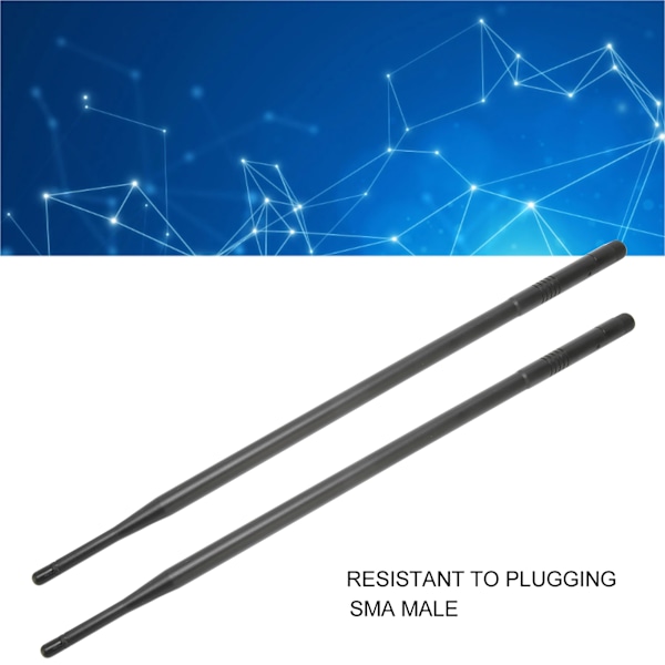 2 kpl antennia 2.4G 9dBi Yhdisuuntainen Suuri Vahvistus SMA Uros Internet Antenni Wifi Langaton Reititin AP Järjestelmä