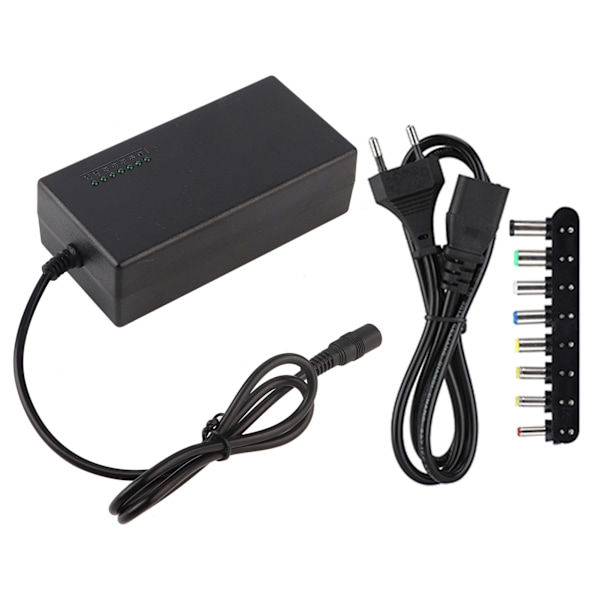 12-24V Justerbar Spänning 96W 7-växlad Strömbrytare Adapter 100-240V EU