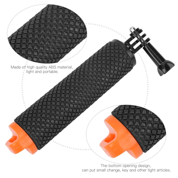 Vedenpitävä kelluva käsikahva sukellusselfiekeppi Monopod OSMO ACTIONille GOPRO 9Oranssi