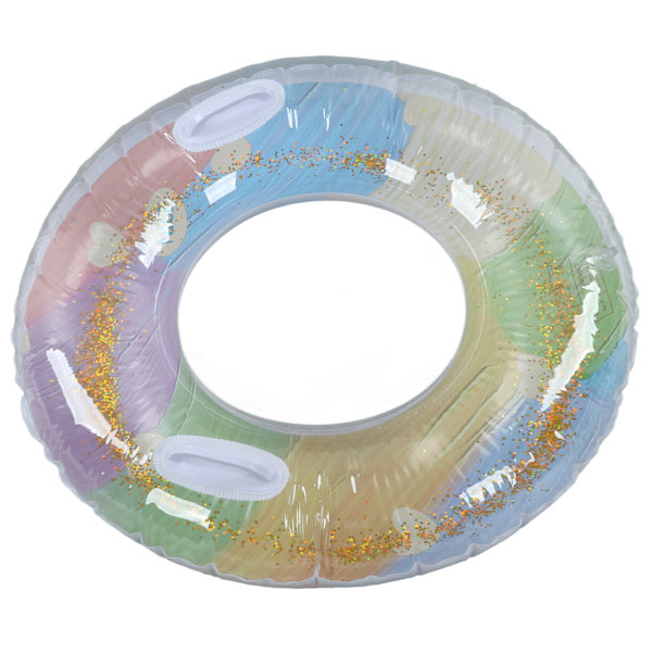 Paljettprydd Badboll, Uppblåsbara Poolleksaker med Förtjockad, Miljövänlig PVC, Färgglatt Glittrande Glitter för Badkar, Strand och Simning