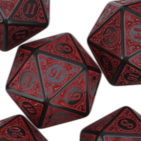 10 st polyhedral tärningar akryl bordsspel tärningar mångsidig för