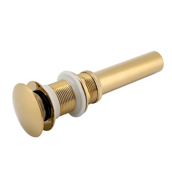 G1 1/4\" Messing Bad Vask Servanten Pop Up Avløp Montering NOn Overflow (Titanium Krom Plating)