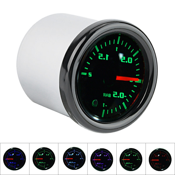 2\" 52mm Universal LED Display Motorsykkel Turbo Boost Måler Med Sensor