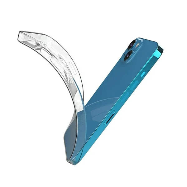 Fingeravtrycksresistent skal för Apple iPhone 13, Klassisk design Transparent skydd med fallskydd av militär kvalitet, Förstärkta luftfickor i hörnen