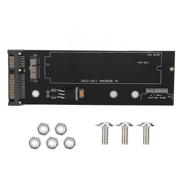12+6pin till 22Pin SATA hårddiskdrivkonverteradapterkort för Macbook 2010 2011 SSD PCBA