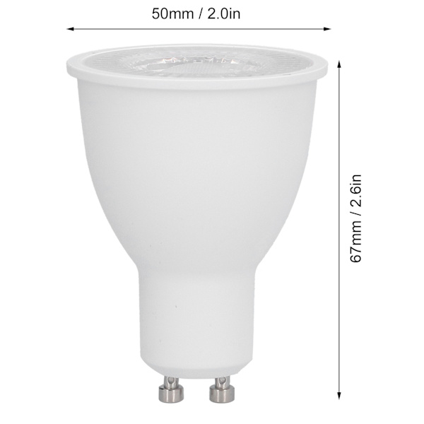 10W GU10 LED-pære 1100LM Spotlight-pære Hjem Innebygd Belysning for Stue Utstillingshall 100‑265V