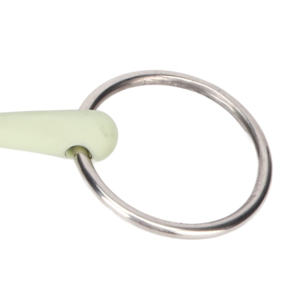 Heste munnbitt rustfritt stål ring midtre gummi eple smak rustmotstand løs ring hest munnbitt