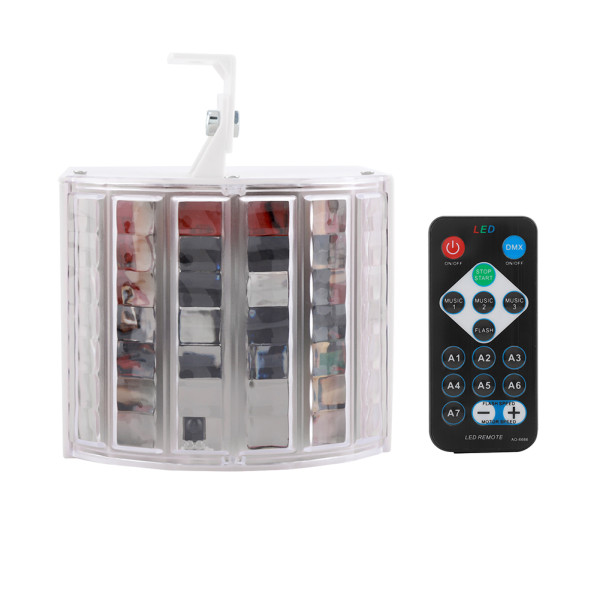 Roterbar LED RGB Mini-styrt fargerikt scenelys for fest