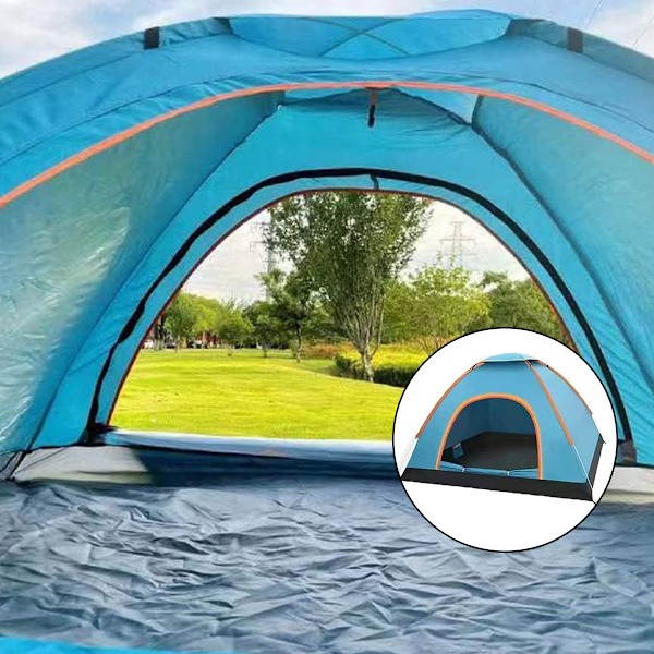 Robust Skydd: Dubbellager Tält Med Allsidigt Skydd, Lättviktig Portabel Fästning För Backpacking Camping, Säkerställer Väderbeständighet Och