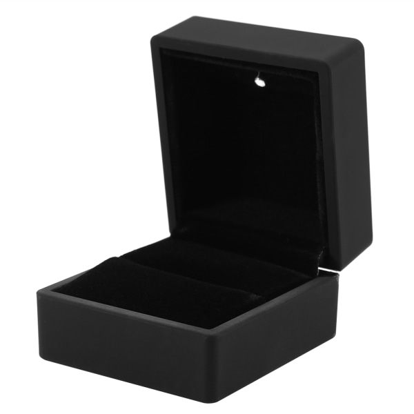 LED-upplyst förlovningsring bröllop smycken display case present St