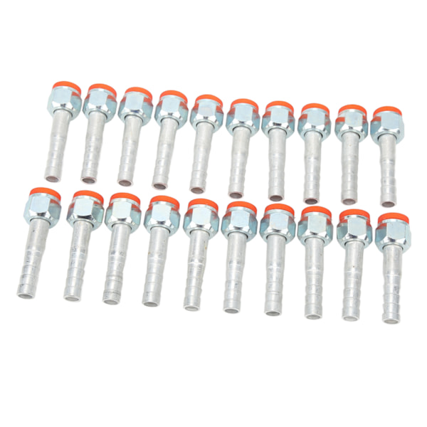 20 stk. Aircondition Slange Barb Fitting Lige Aluminium Høj Styrke Universal til Biler Lastbiler