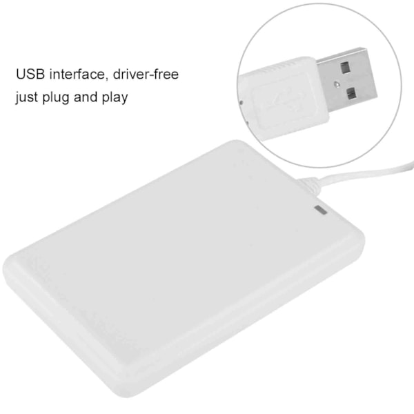 Ic ID-kortkontaktlös USB-enhet gratis NFC-dörråtkomstkortläsare (125 kHz/ID-kort)