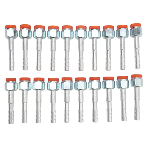 20 stk. Aircondition Slange Barb Fitting Lige Aluminium Høj Styrke Universal til Biler Lastbiler