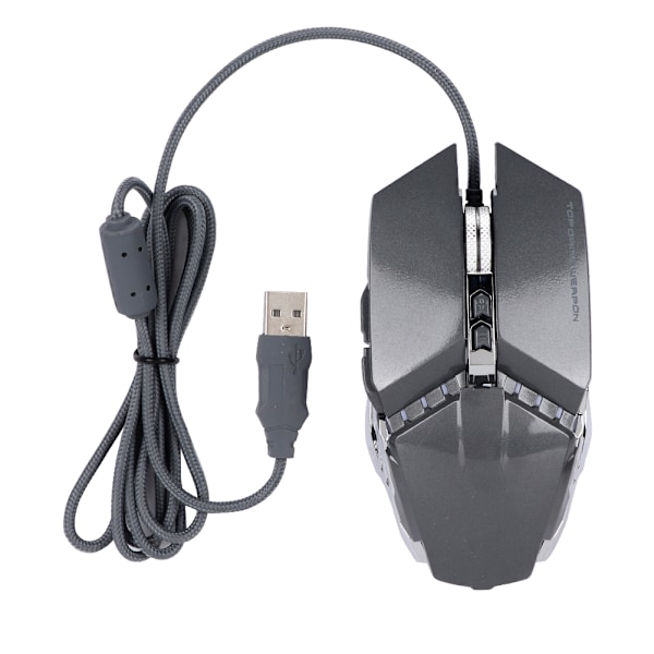 WARWOLF T9 8D Makrodefinition Metall Trådbunden Gamingmus 1200/1600/2400/4800 DPI för PC Laptop