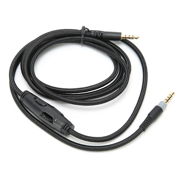 Kuulokkeiden kaapeli 3,5 mm uros-uros-äänikaapeli äänenvoimakkuuden säätimellä HyperX Cloudia varten