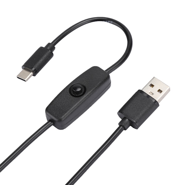 3 stk. 5V3A TypeC-grænseflade Strømadapter Strømkabel med Afbryder til Raspberry Pi 4B