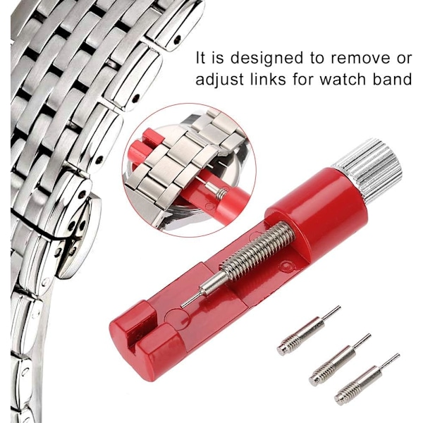 Länkverktyg för Klockarmband, Exakt Fixeringsverktyg med Bruksanvisning, Högkvalitativ Metalllegering för Klocksamlare och Smyckestillverkare