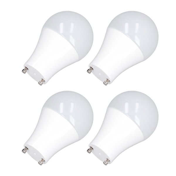 4 stk. GU24 lyspære, høy lysstyrke, energisparende LED A19 lyspære for soverom, kontor, 120V