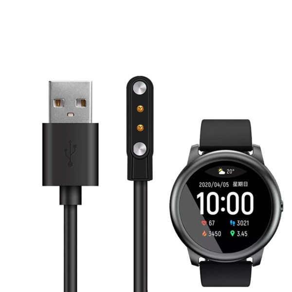 Laddningskabel kompatibel med Xiaomi Solar LS05 Smartwatch Ersättningsladdningskabel