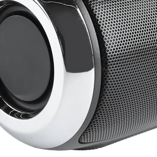Trådløs højttaler Heavy Bass HIFI Bluetooth 5.0 støjreduktion 1200mAh højttalere med snor til musik Dazzling Black [5W Bluetooth-version]