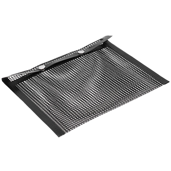 BBQ NonStick Grill Mesh Bag Høy Temperaturbestandig BBQ Bag for Elektrisk Gass Kullgrill Svart