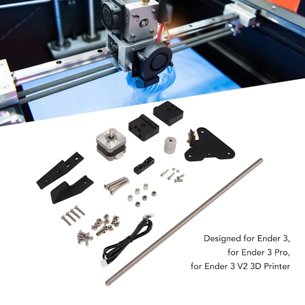 Kaksois-Z-akselisarja Vakaa rakenne Vahva metalli Helppo asennus Johtokuulapäivityssarja Ender 3 Pro V2 3D-tulostimelle