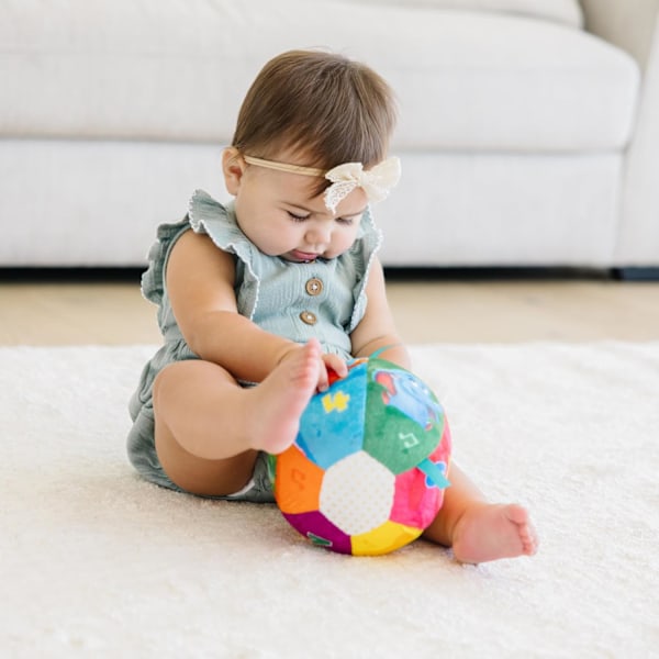 Infant Delight: Montessori Sensorisk Boll Med Smarta Reaktioner För Uppmuntra Utforskning Krypning, Lättgrepp Design För Småbarn Och Bebisar 1-12 Månader