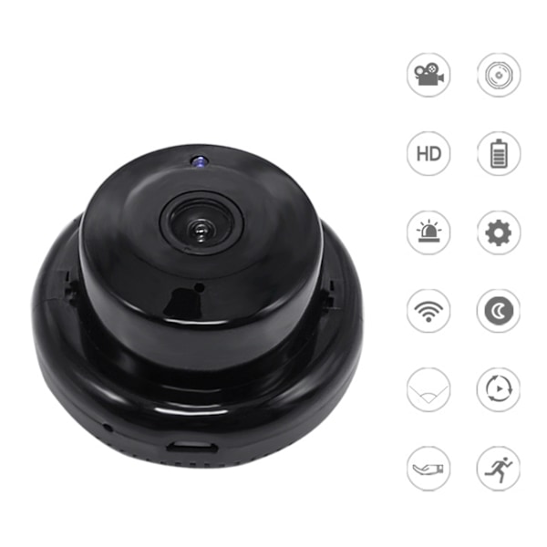 Smart säkerhetskamera med realtidskonnektivitet, magnetiskt bakstycke för flexibel placering