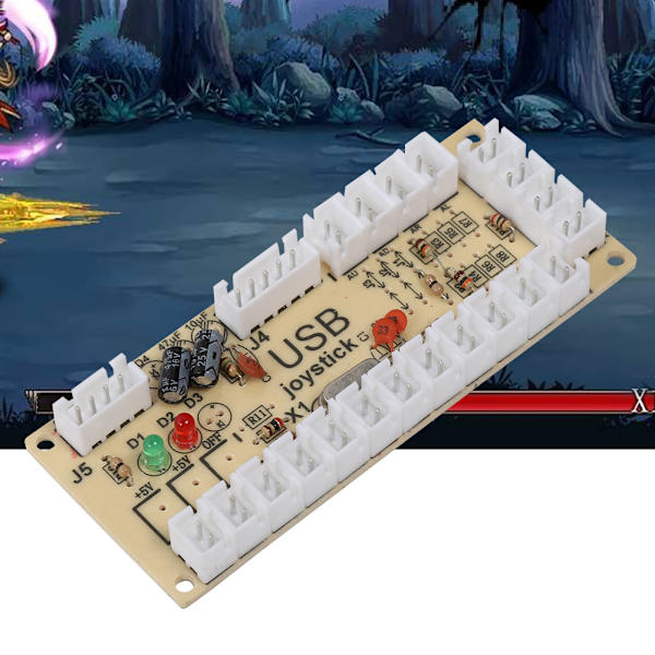 Arkadspel USB-kodare knappkontroll för Raspberry Pi värd PC-spelmaskin svart