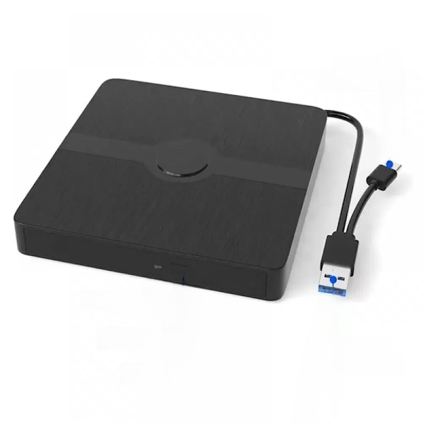 Extern Bluray DVD-enhet, Hög Prestanda och Funktionalitet, Portabel 3D Bluray Extern DVD-enhet för Windows och Mac, Kompatibel med USB 3.0 och