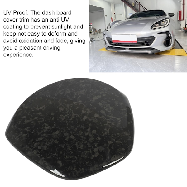 Bilratt Dash Cover Kolfiber Instrumentbräda Skyddande Kåpa Trim Ersättning för Toyota GR86 2022 till 2024 Marmormönster