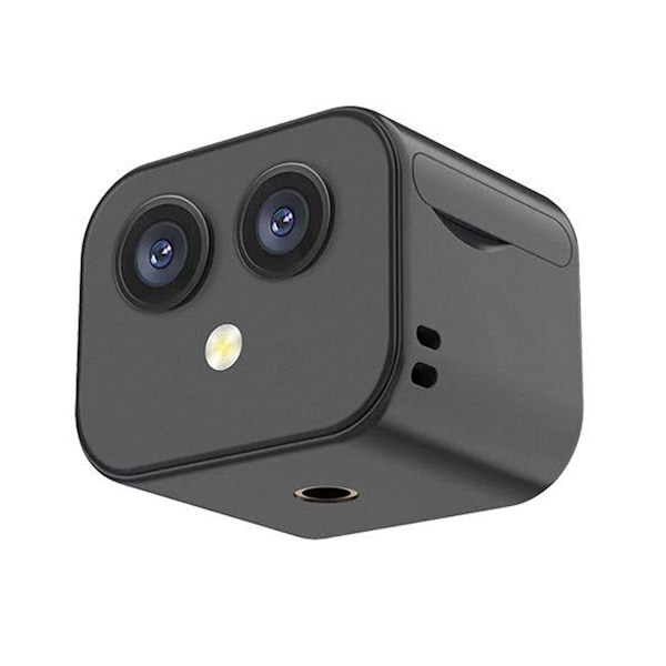 AI Säkerhetskamera med mänsklig detektering, 4K Hybrid Zoom, Ljuslös automatisk mörkerseende, Portabel magnetisk bas, Tvåvägs intercom för hem, kontor, resa