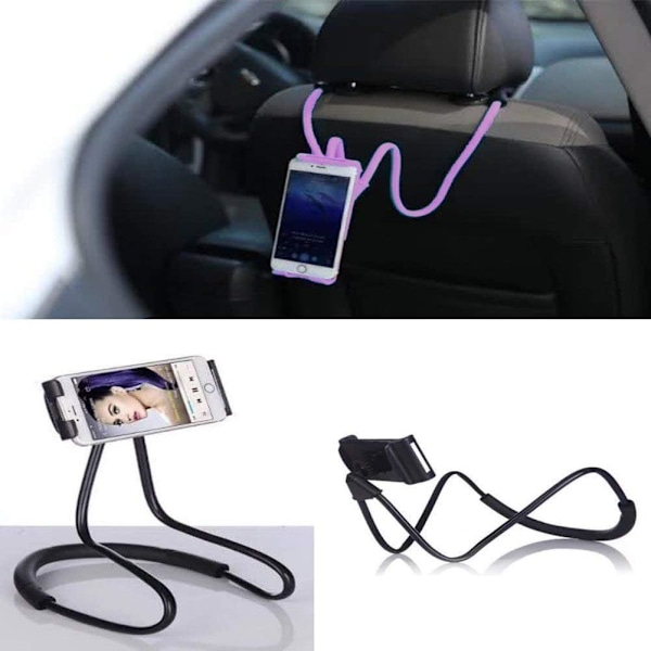 Mångsidigt stöd för smarta enheter, Innovativt universellt stativ för mobila enheter, 360 graders roterande design, Flexibel lång arm, Multifunktionell nacke