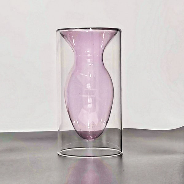 Modern Glasblomvas, Hemmakontorsdekorationsvas För Att Förbättra Ditt Utrymme, Inkludera Modern Stil Och Funktion Med Detta Utsökta Glas,