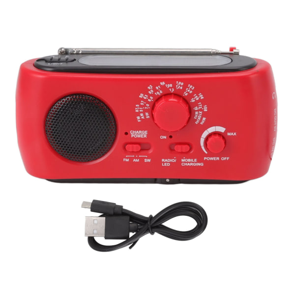 Nödväderradio Multifunktionell AM FM SW Portable Power