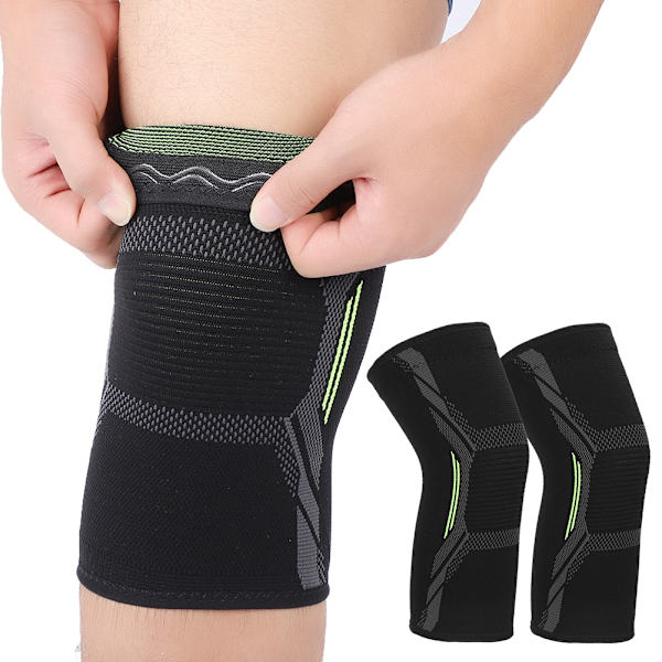 Unisex Sports Knäskydd Senor Träning Verktyg Elastiskt Knäskydd Stöd (m)