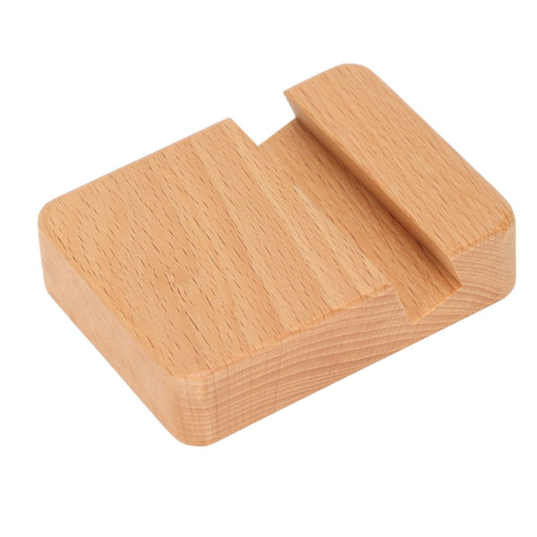 Træ Mobiltelefonholder Mobiltelefon Stativ Træ Universal Smartphone Desktop Holder Bærbar Beslag