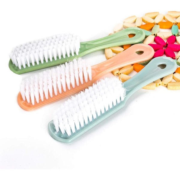Skrubbborstar för Kläder och Skor, Rengöringsverktyg för Tvätt och Hushåll, Mjuka Borststrån med Bekvämt Handtag för Hem, Kontor, Kök, Badrum