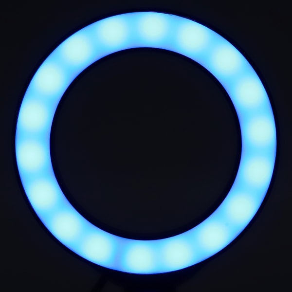 PULUZ 4.7 tommer 12 cm USB RGBW dimbar bærbar LED-ringlys for direktesending og fotografering