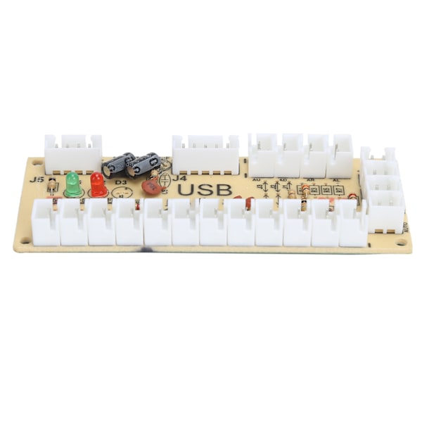 Arkadspel DIY-kit Joystick-tillbehör med USB-kodningskortsadapter för PC-spelSvart