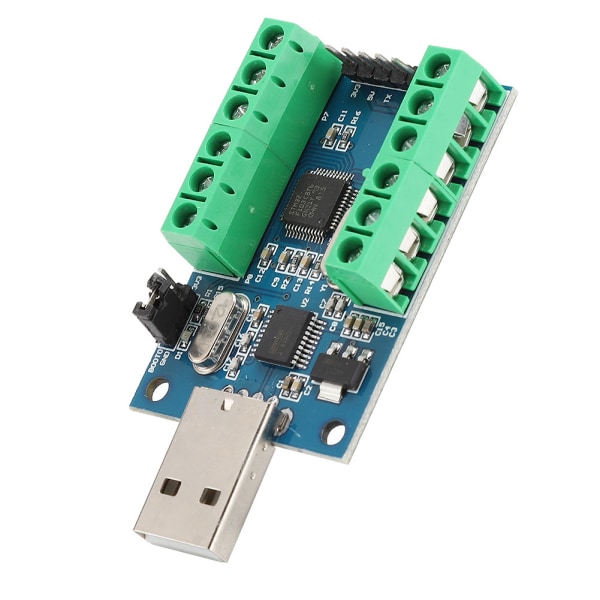 USB-gränssnitt 10-kanals 12-bitars AD-samplingdatainsamlingsmodul STM32 UART-kommunikations-ADC-modul