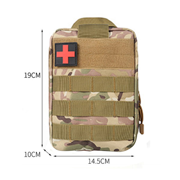Första hjälpen kit väska taktisk nödväska medicinsk väska rese första hjälpen kit räddningsväska utomhus camping bärbar （Innehåller inte något medicinskt material）