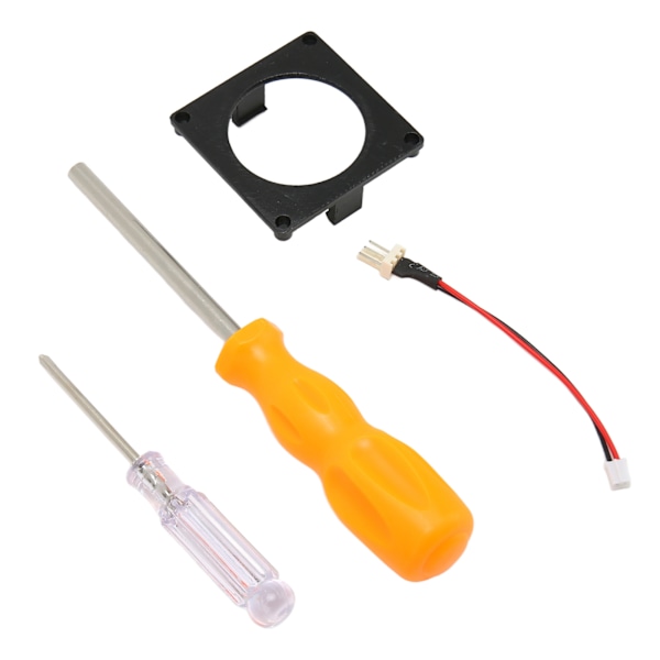 Fläkt 3D-utskriftsfäste Kit Ersättning Spelkonsol Kylfläkt Ram Kit för Gamecube Noctua Svart