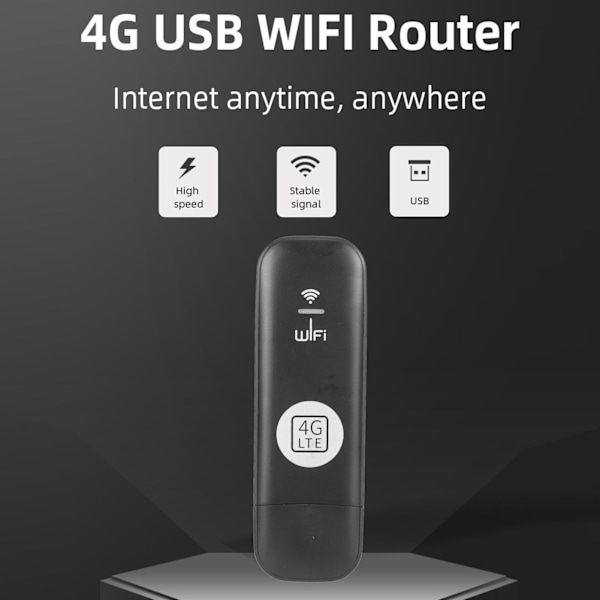 4G LTE USB WiFi -modeemi SIM-korttipaikalla 150Mbps Suuri nopeus 8 käyttäjää jakava kannettava 4G-reititin Matkustus-hotspot Tablet-laitteelle