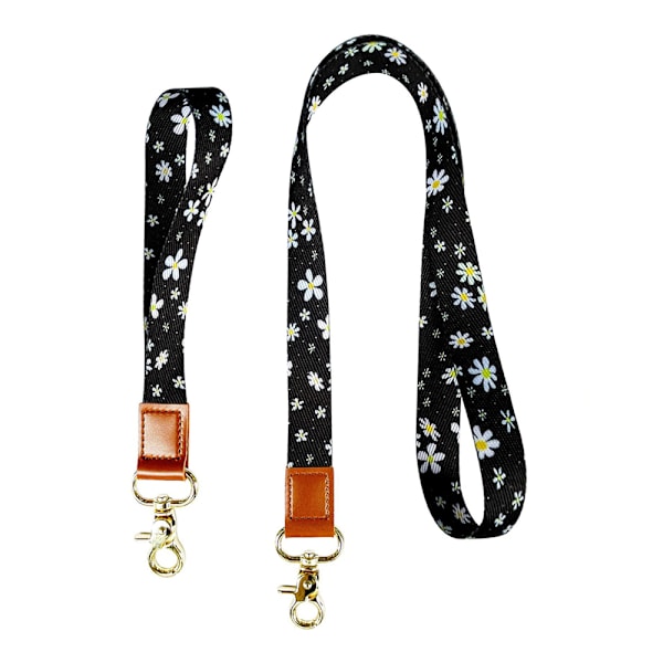Bohemisk Stil Söta Nyckelband för Bilnycklar, Utsökt Glittrande Design för ID-brickor, Slitstark Polyester med Metallnyckelringar, Justerbar Längd