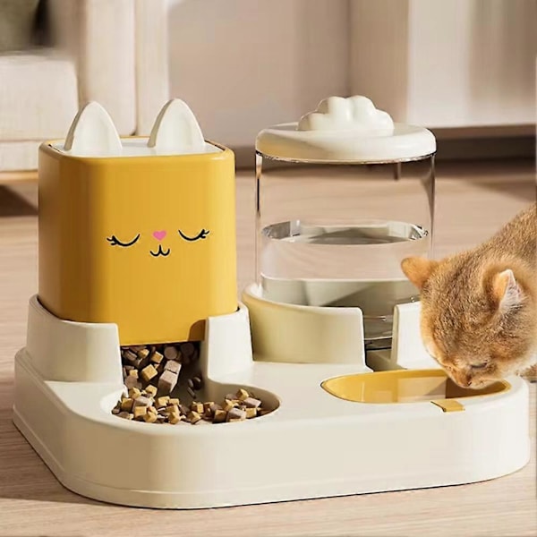 Automatisk foderautomat kompatibel med katte og hunde Integreret foderautomat til kæledyr
