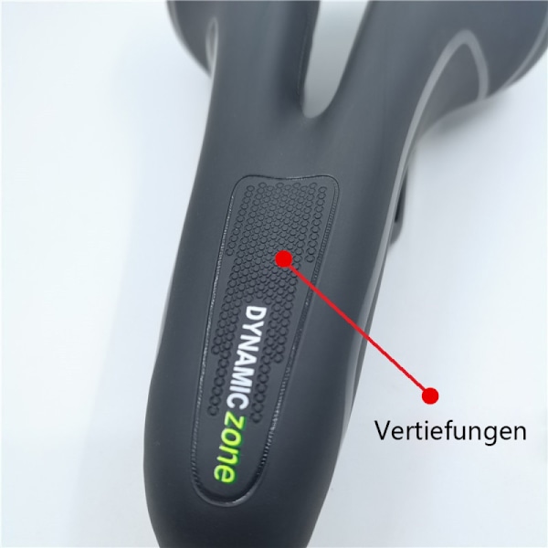 Gelinfuserad cykelsadel, mänsklig formdesign med extra gelvaddering för optimal komfort och tryckavlastning, lämplig för kvinnor, innovativ Medicus