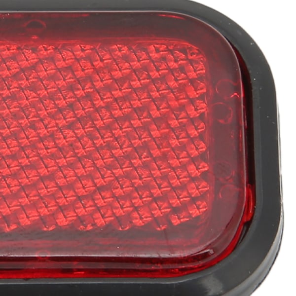 4 stk Rektangulær Refleks Sikkerhet ABS Refleks Klistremerke Universal for Bil MotorsykkelRød